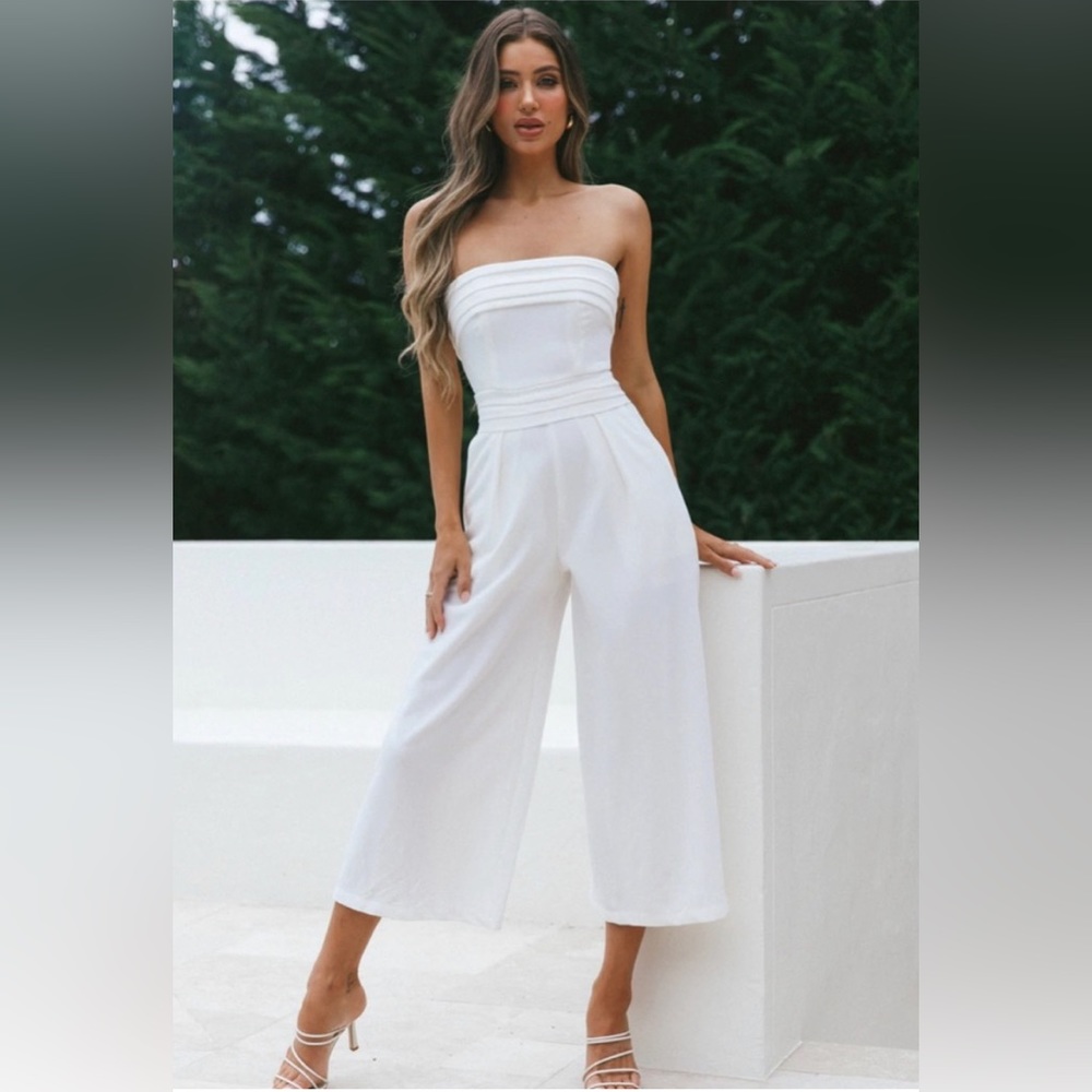 Selfie Leslie strapless Jumpsuit